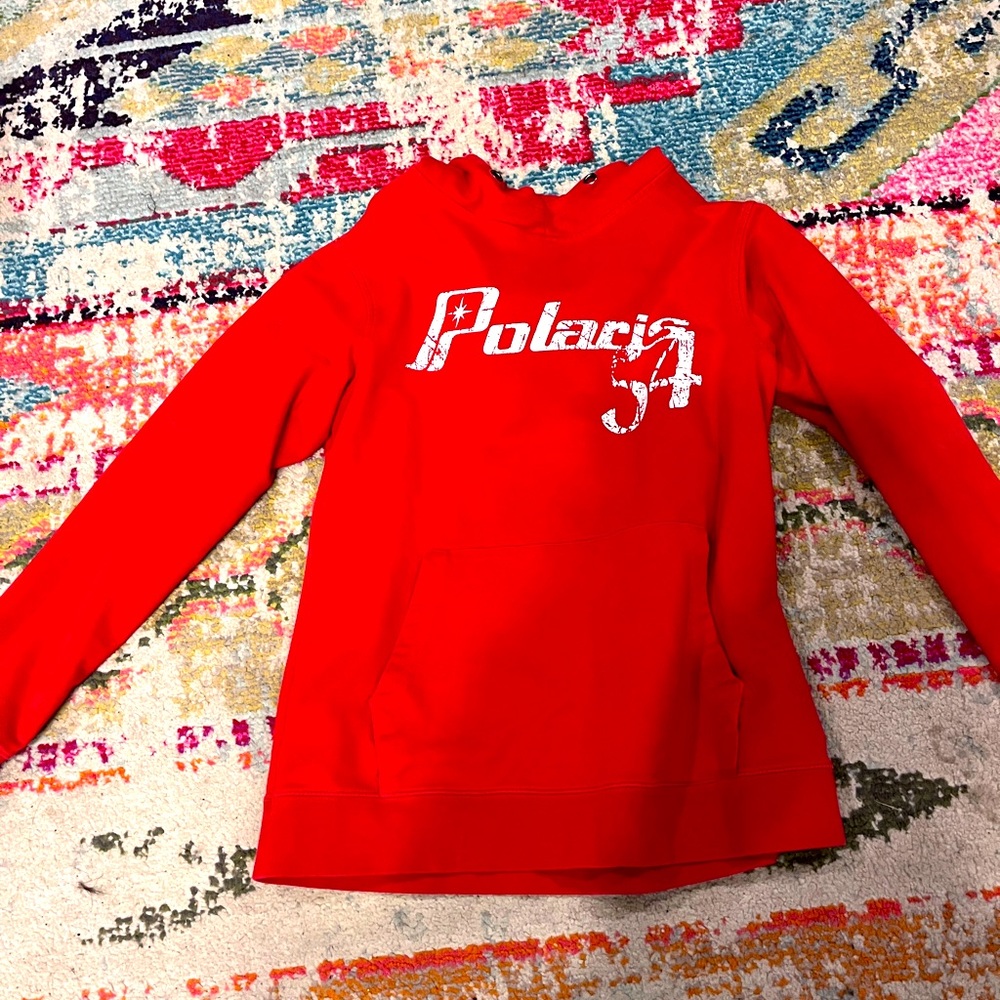 red Polaris hoodie size M - fits like a small